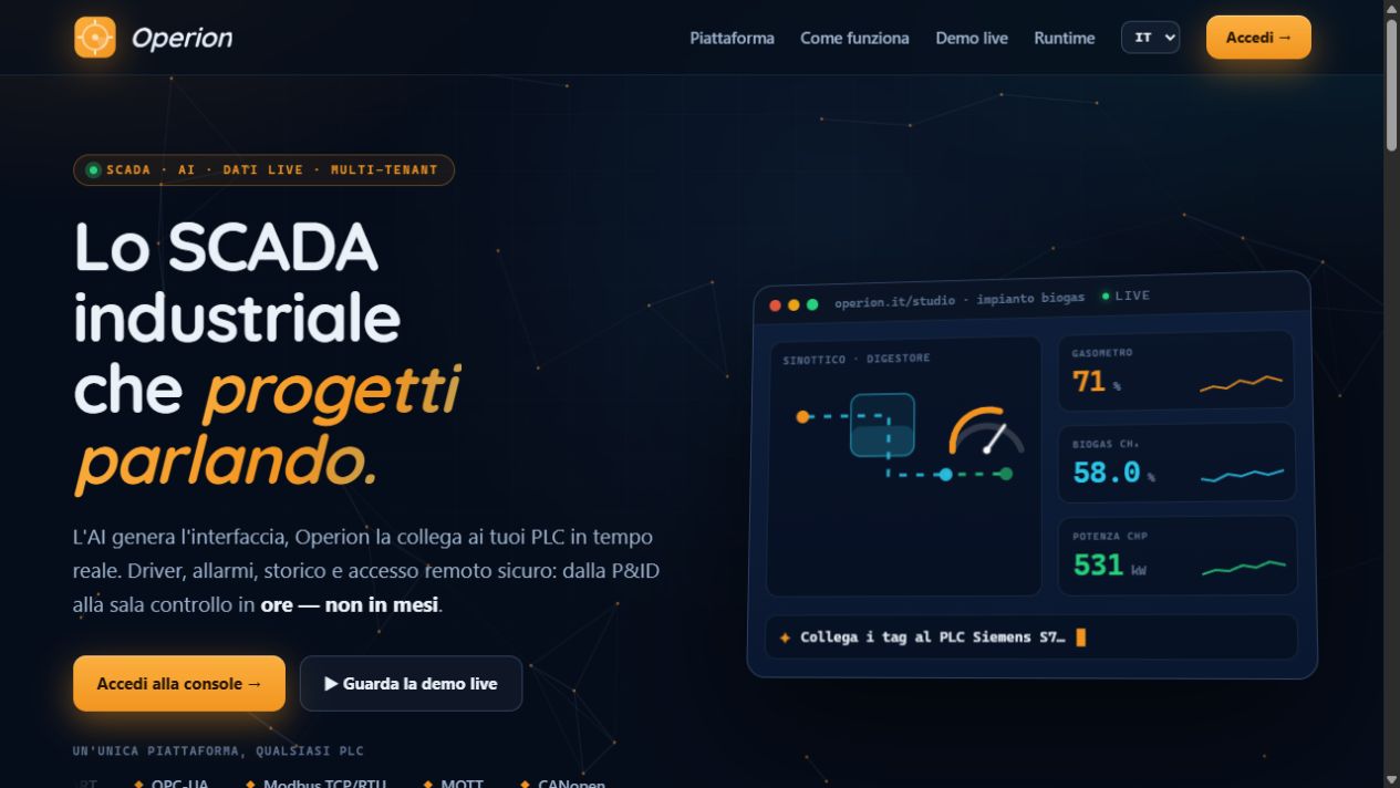 Pagina pubblica di Operion